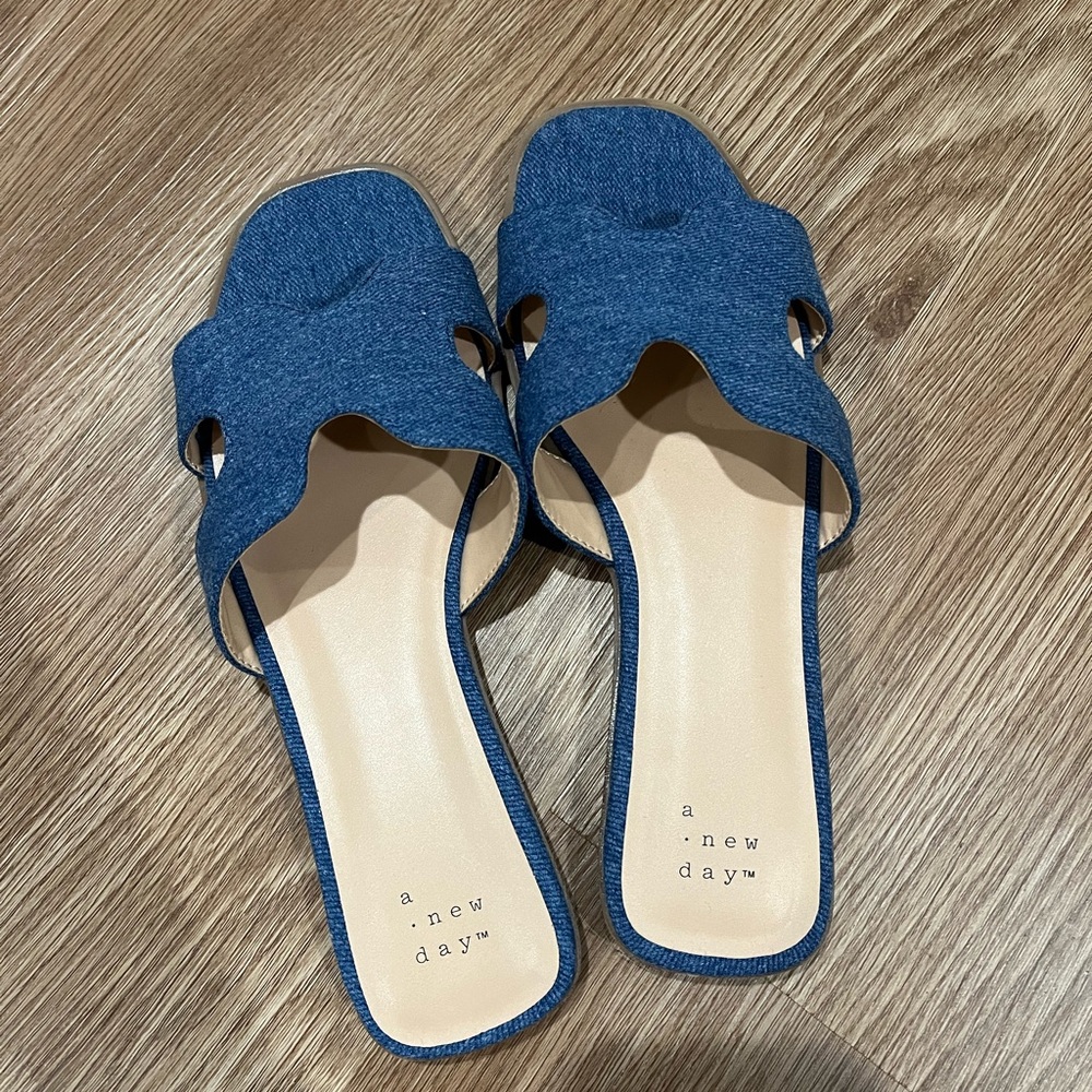Denim sandals 7.5